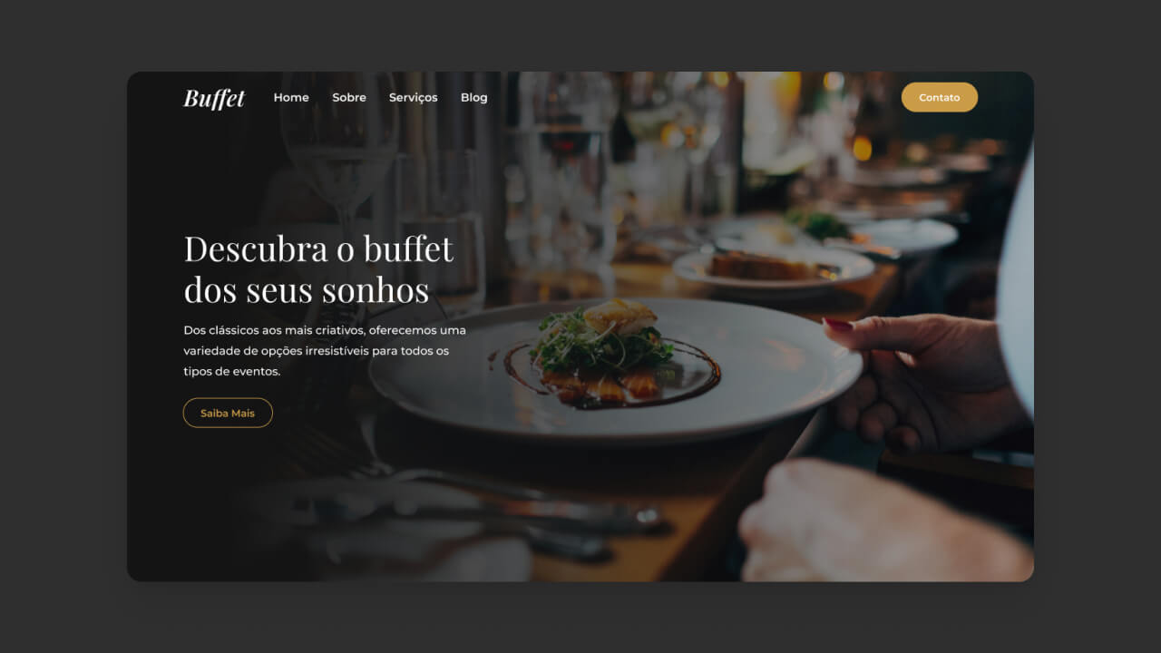 Criação de site para buffet de eventos