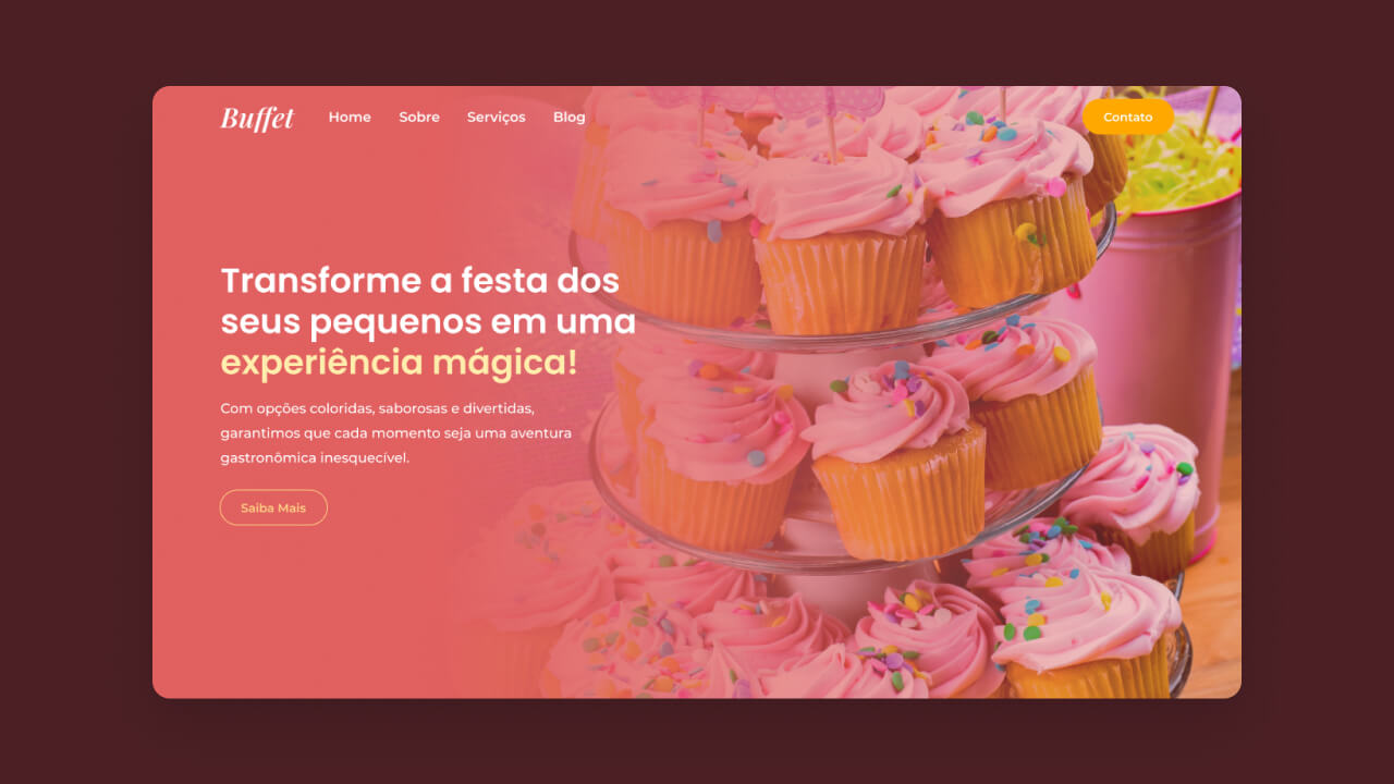 Criação de site para buffet infantil