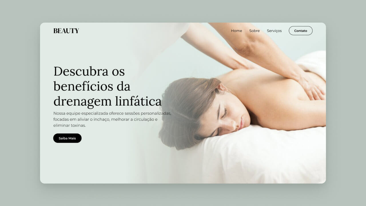 Criação de site para clínica de drenagem