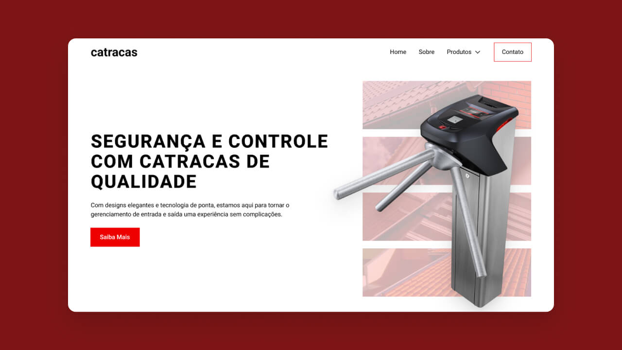 Criação de site para empresa de catracas