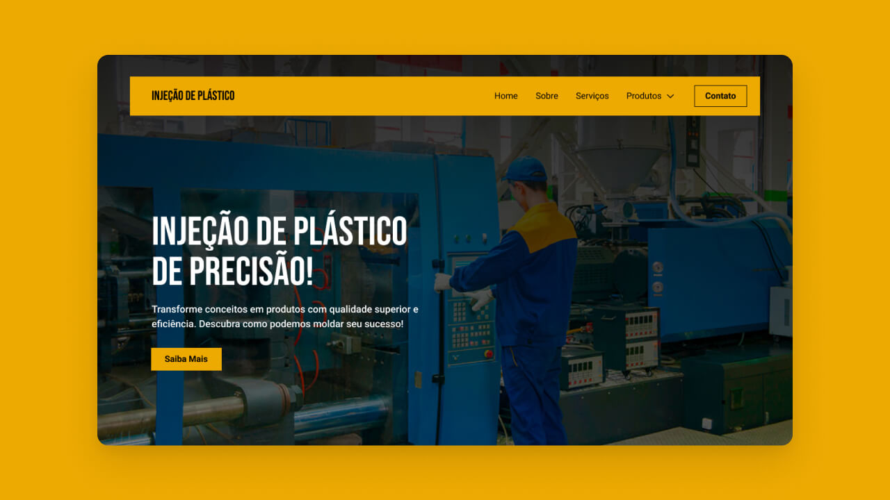 Criação de site para empresa de injeção plástica